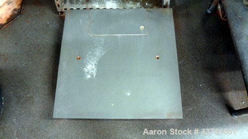 Used Mettler Toledo Floor Scale, Model 2256. 1000 Pound capacity. 30" x 30" 321 Stainless steel platform, Panther Plus Digital remote display panel, serial# 5341639-5BE.