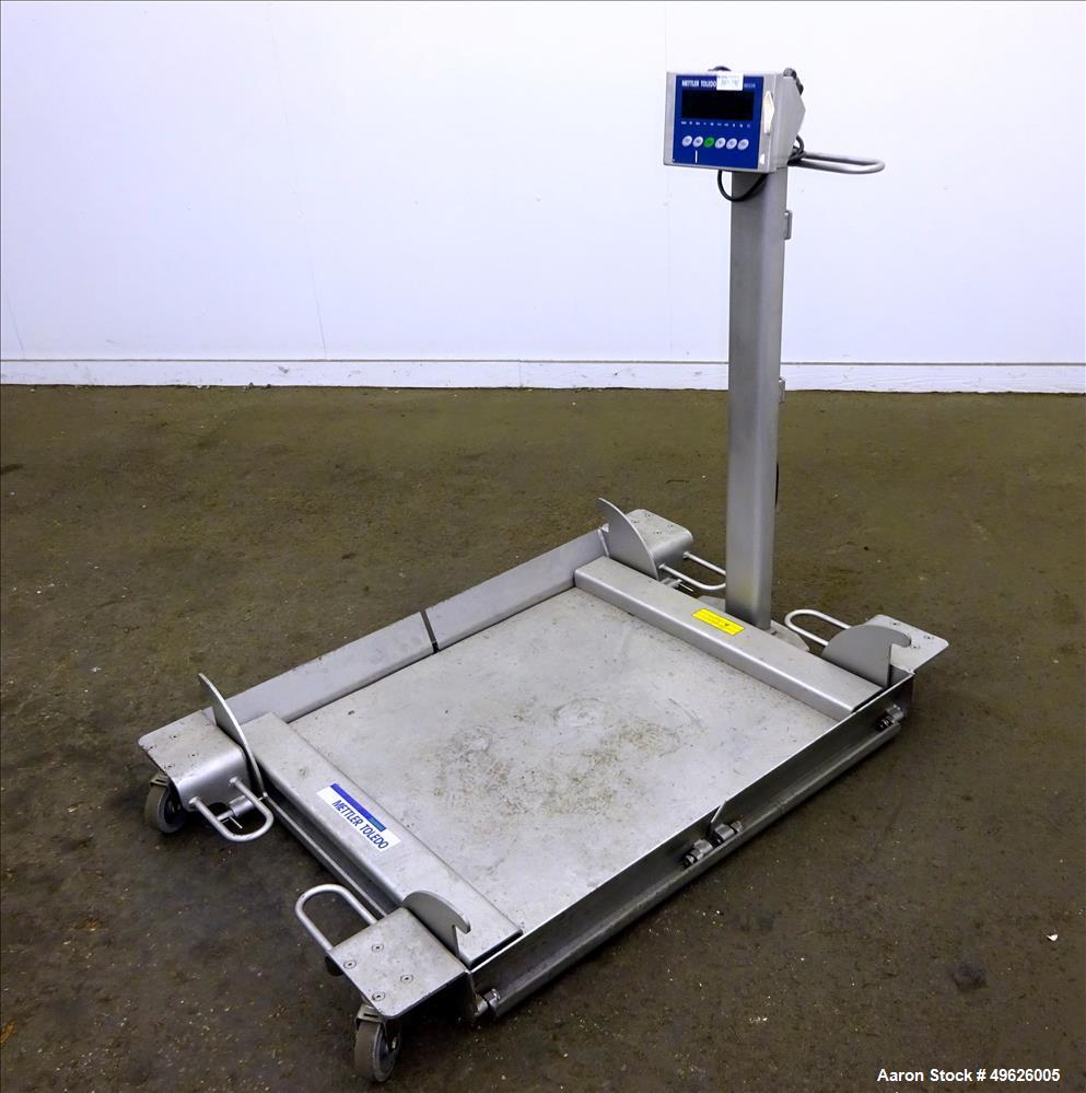 Used Mettler Toledo Floor Scale, Model 2888, 304 Stainless Steel.
