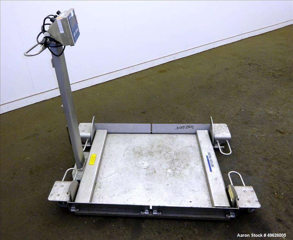 Used Mettler Toledo Floor Scale, Model 2888, 304 Stainless Steel.
