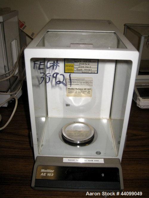 Used Mettler Toledo Balance, Model AE 163. 160 Gram capacity (0.35 pounds).