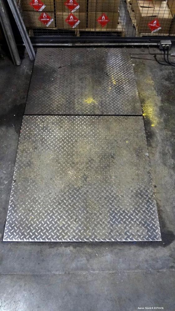 Used Mettler Toledo Panther Plus Digital Floor Scale. 36" x 36" Carbon steel platform with loading ramp, remote display panel.