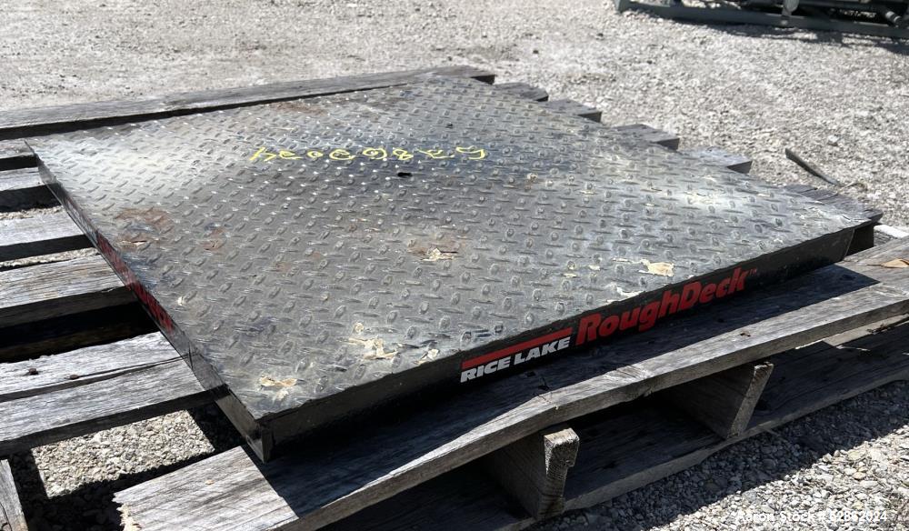 Used- Rice Lake 30" x 30" Class III Floor Scale, Model 2.5X2.5HP-2K. 2000lb capacity, Class III. Serial# C47375. No digital ...