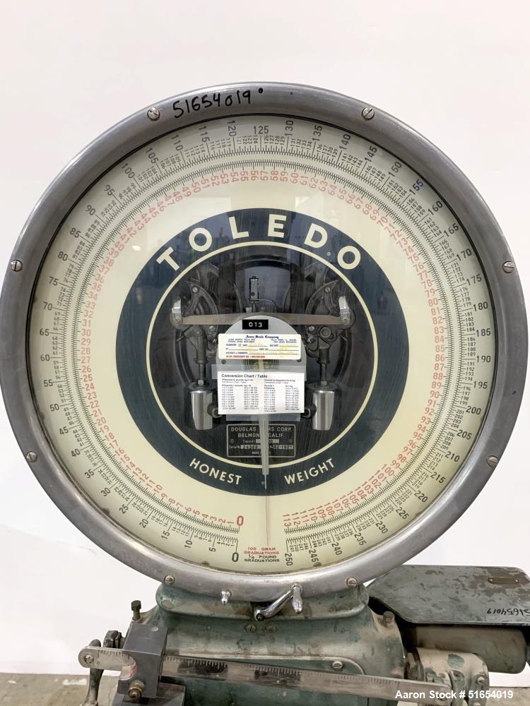 Used Toledo Honest Weight Dial Floor Scale, Model 62-1821