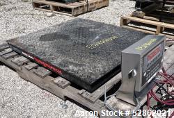 Used- Rice Lake 30" x 30" Class III Floor Scale, Model 2.5X2.5HP-2K. 2000lb capacity, Class III. Serial# C44367. Includes Ri...