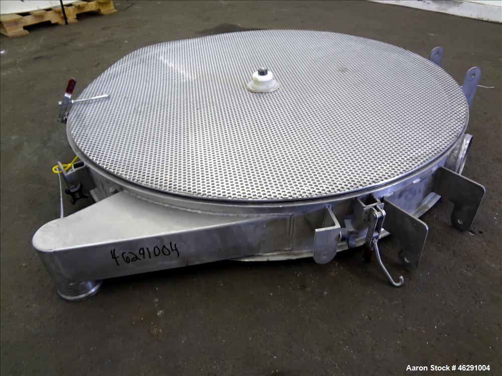 Used Kason 48" Screener Side Deck, 304 Stainless Steel.