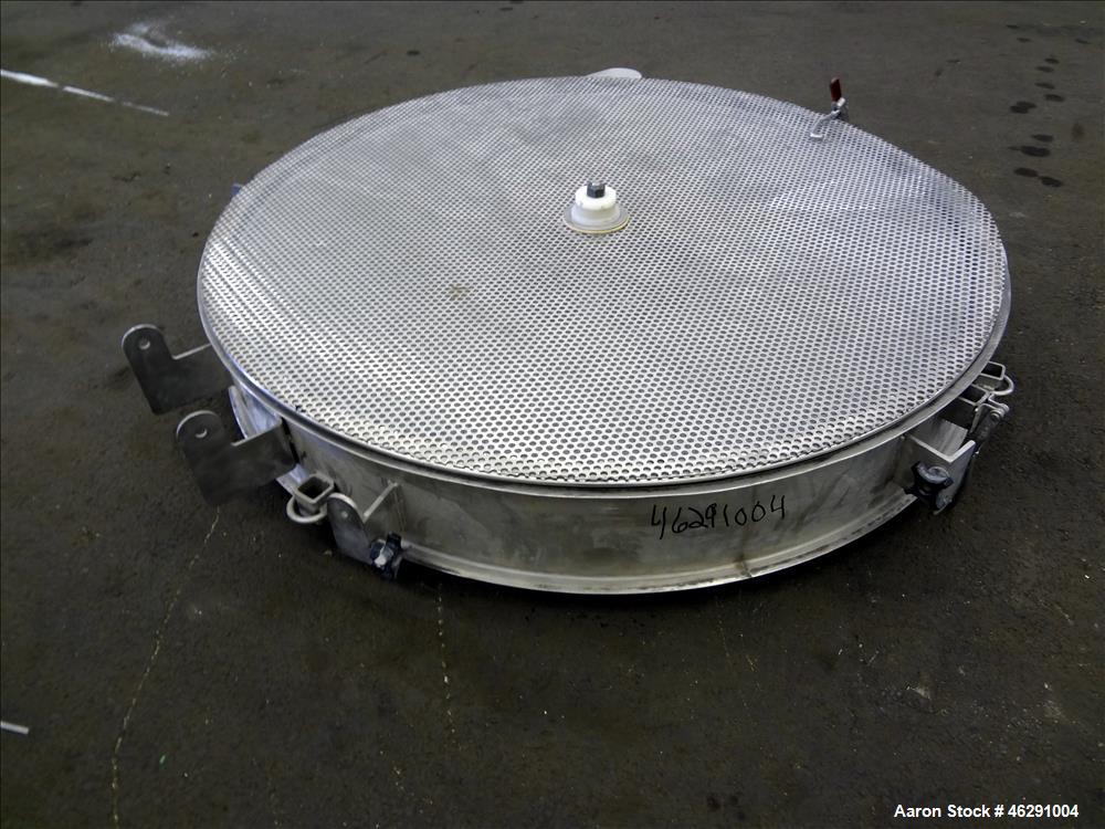 Used Kason 48" Screener Side Deck, 304 Stainless Steel.