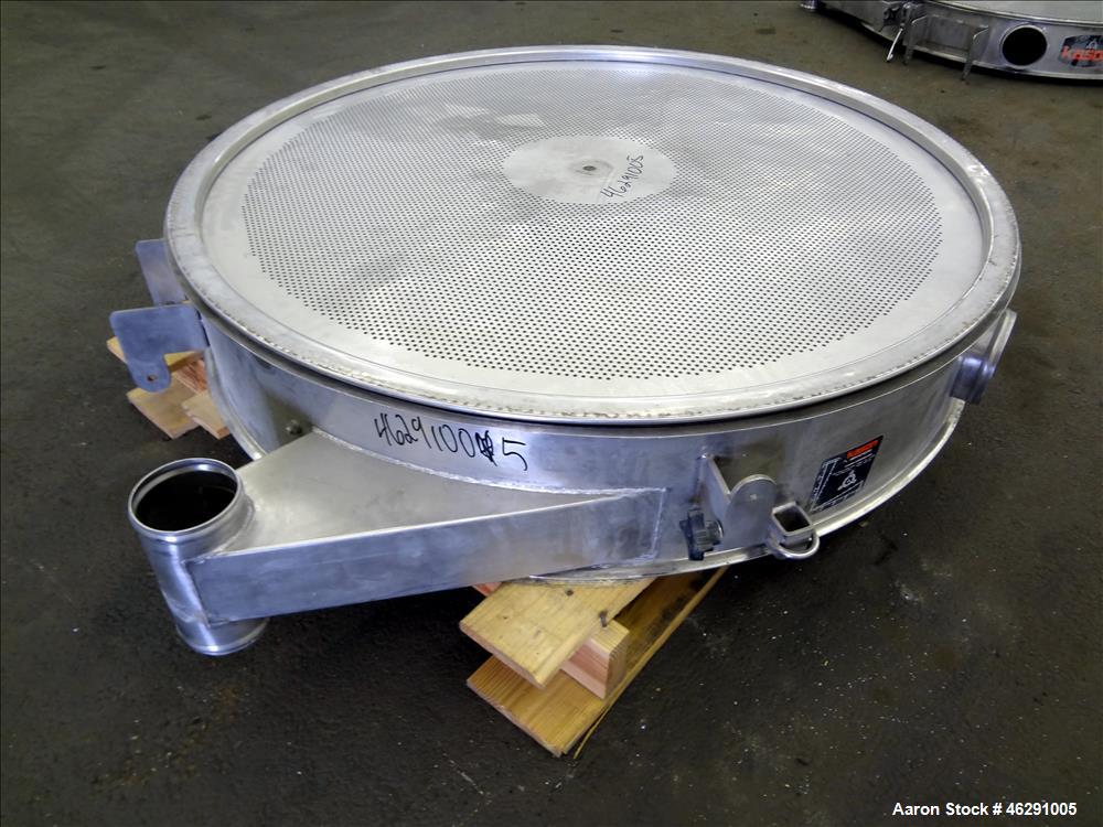 Used Kason 48" Screener Side Deck, 304 Stainless Steel.