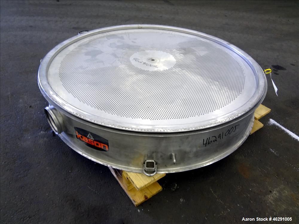 Used Kason 48" Screener Side Deck, 304 Stainless Steel.
