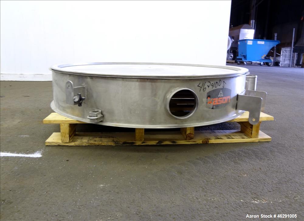 Used Kason 48" Screener Side Deck, 304 Stainless Steel.