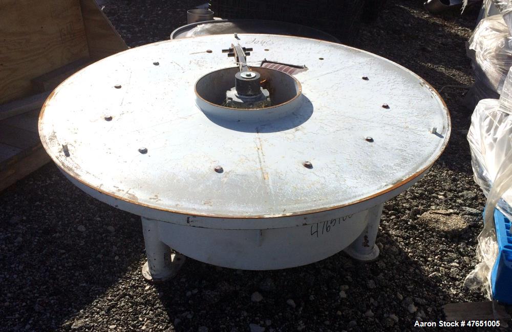Used Sweco 60" Screener Parts, Model SS60S. Consisting Of: (1) Carbon steel lower table, base weldment, 2.5hp, 3/60/230/460 volt, 1160 rpm Sweco motor, and a top motor weight. Serial# DL6881200.