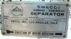 USED: Sweco lower base weldment only, model LS60S-0815. Includes a 5 hp, 3/60/230/460 volt, 1120 rpm motor.