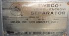Used Sweco Screener, Model US72108, 316 Stainless Steel. Consisting of: (1) 72” Diameter deck, (1) top cover. Driven by a 5hp, 3/60/230/460 volt, 1200 rpm motor. Mounted on a carbon steel base. Missi...