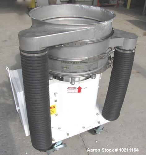 Used-Midwestern Industries Screener, 24" Diameter, Model ME24S4-4-4, Stainless Steel.  2 Deck, 3 separation, no top cover.  ...