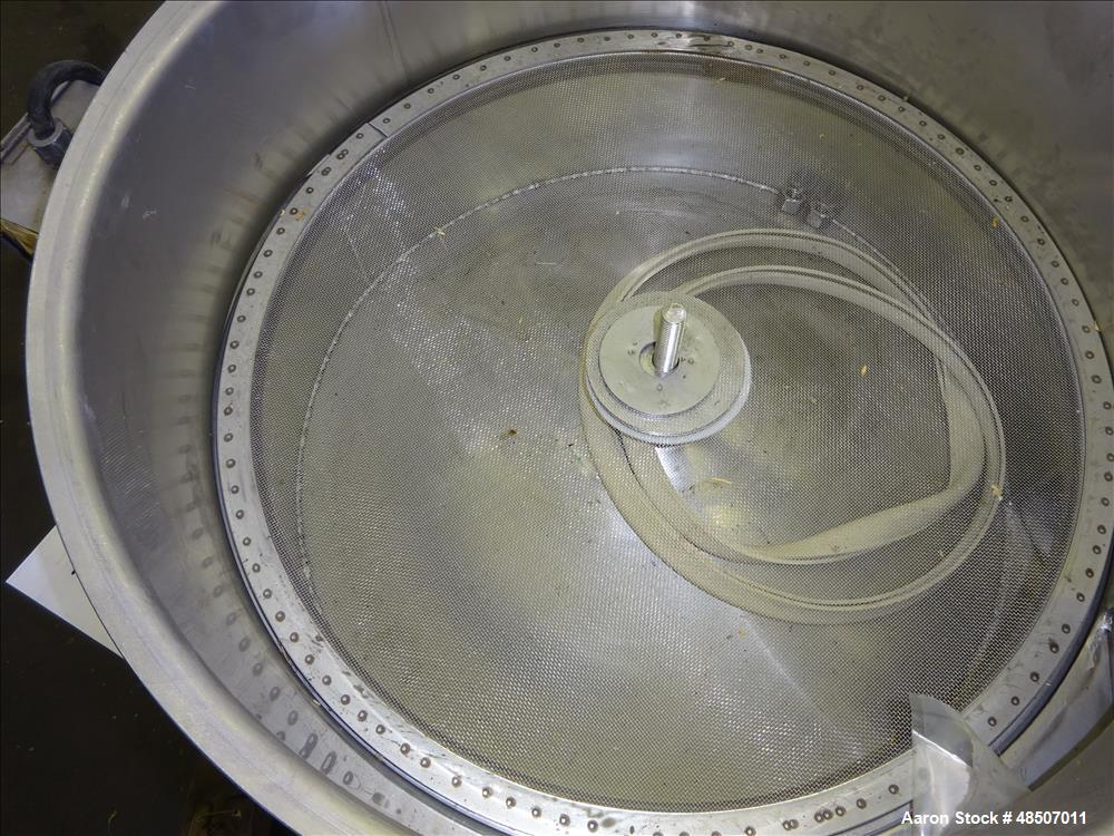 Used Vibrecon Screener, 24" Diameter, 304 Stainless steel,