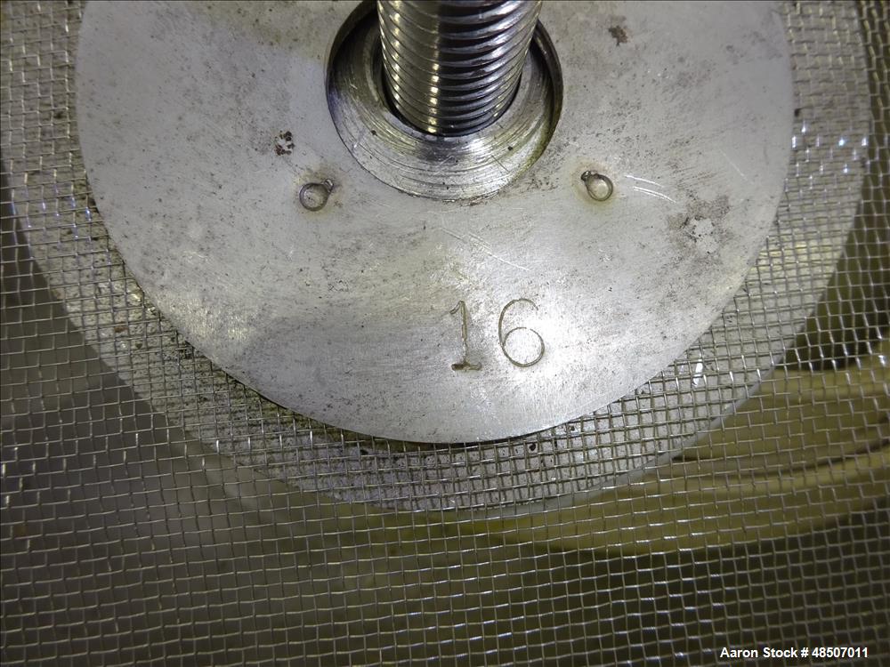 Used Vibrecon Screener, 24" Diameter, 304 Stainless steel,