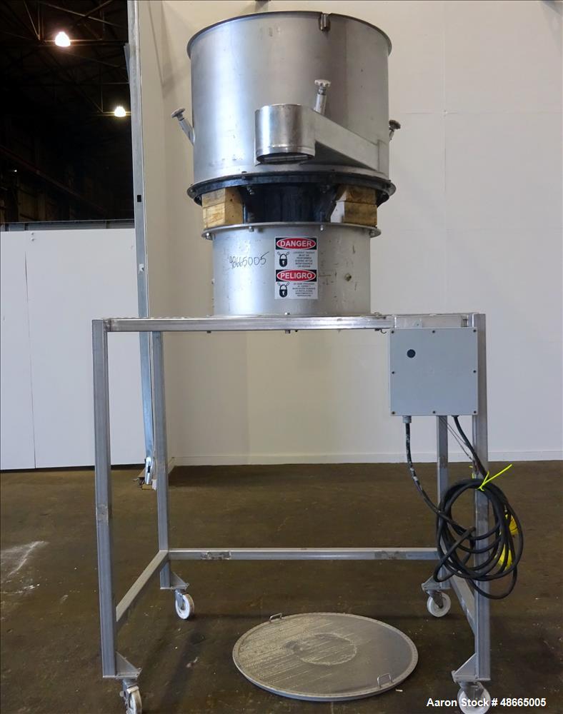 Used- Circular Sieve Screener, 304 Stainless Steel.