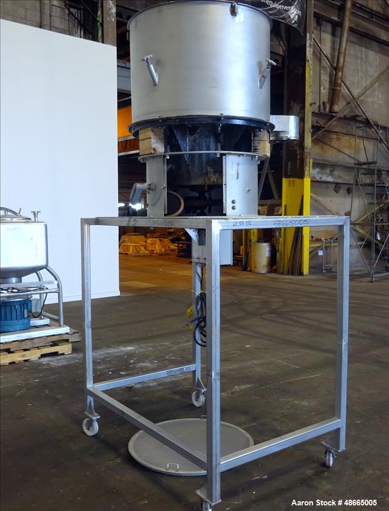 Used- Circular Sieve Screener, 304 Stainless Steel.