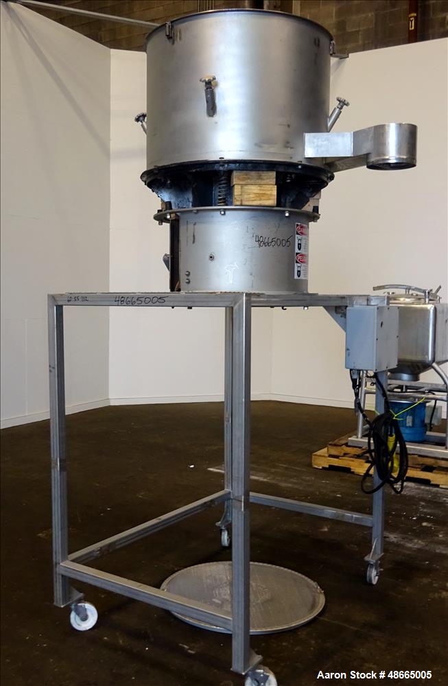 Used- Circular Sieve Screener, 304 Stainless Steel.