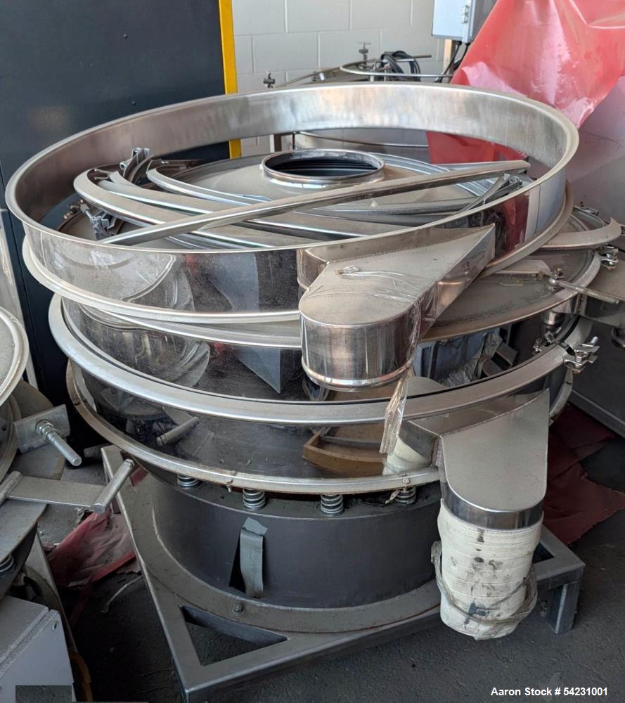 Used Circular Screener, Stainless steel. Double Deck.