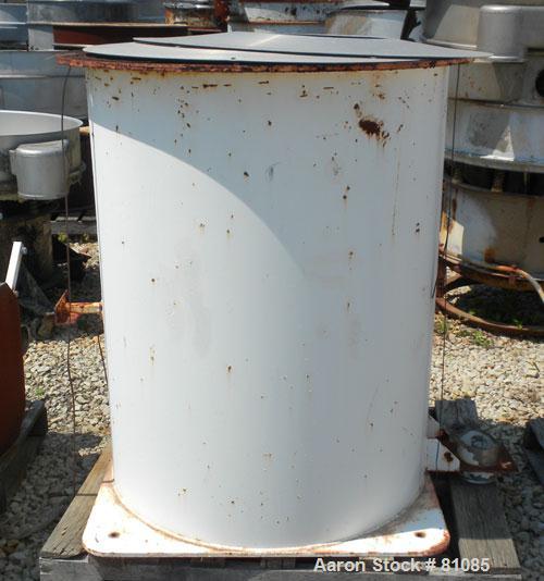 USED: BF Gump pneumatic incline screener, model CP43. 48" diameter, 304 stainless steel, operating at 15 psig, 6" inlet, 5" outlet, 3 screens, 33 square foot total screen area. Driven by a 2 hp, 3/60...