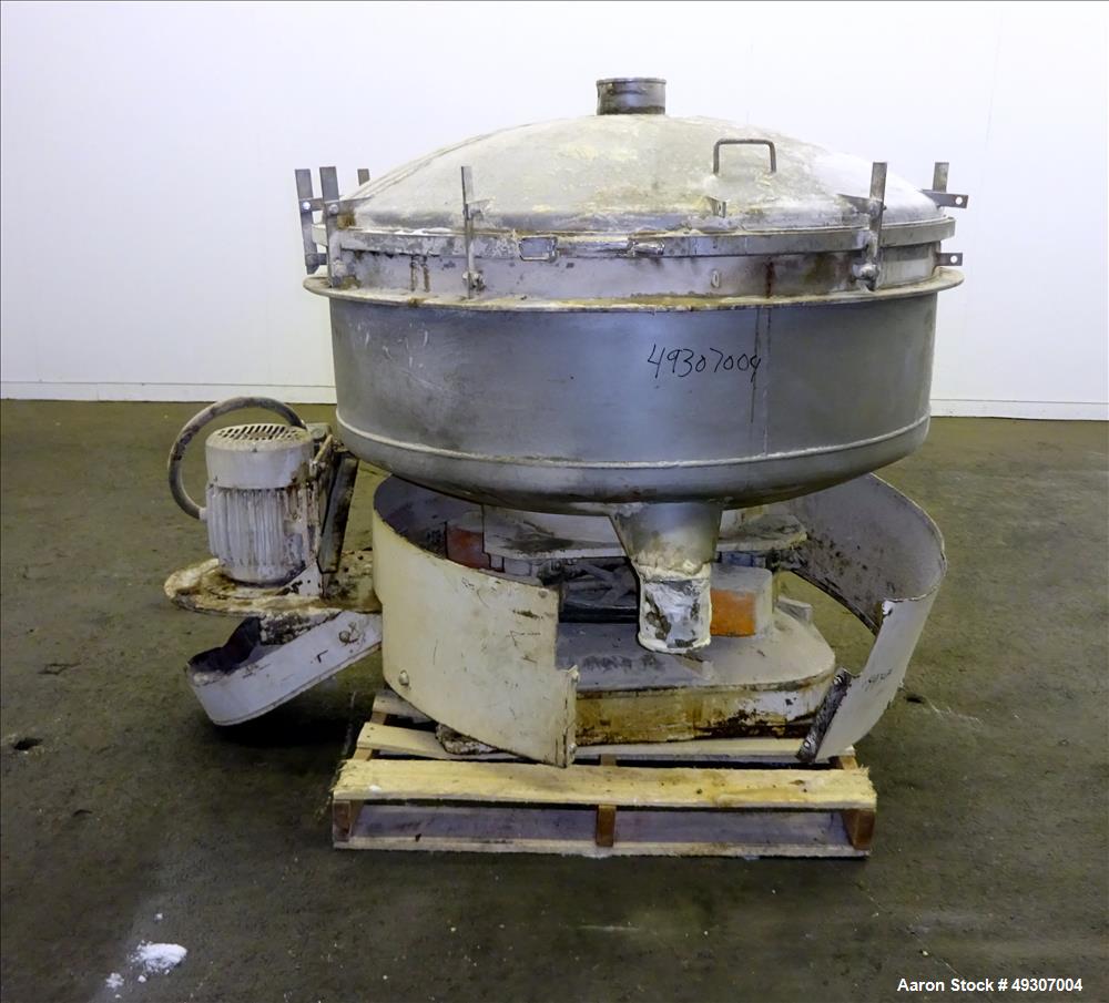 Used Gump Pneumatic Inline Screener, Model CP-43, 304 Stainless Steel.