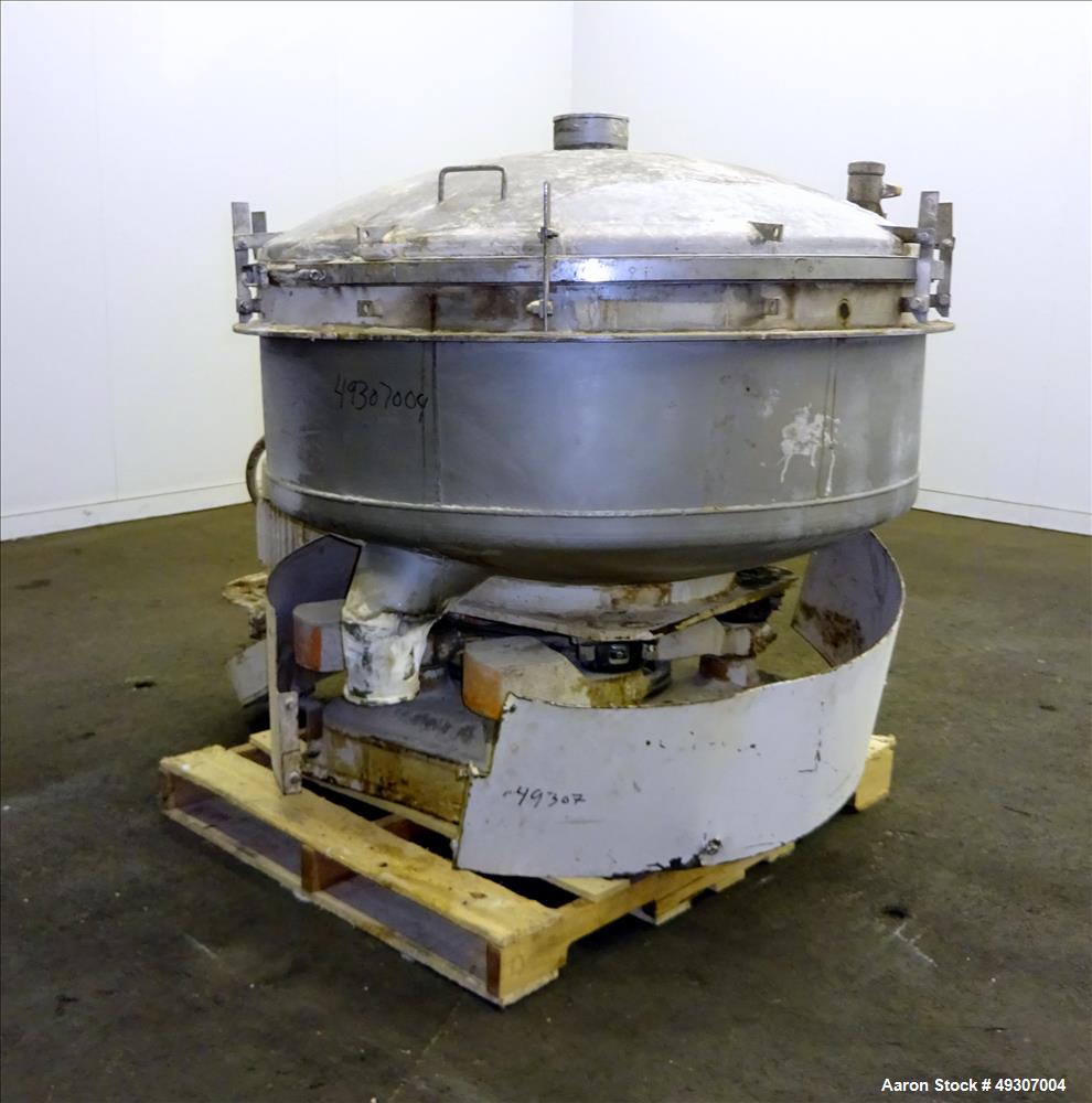 Used Gump Pneumatic Inline Screener, Model CP-43, 304 Stainless Steel.