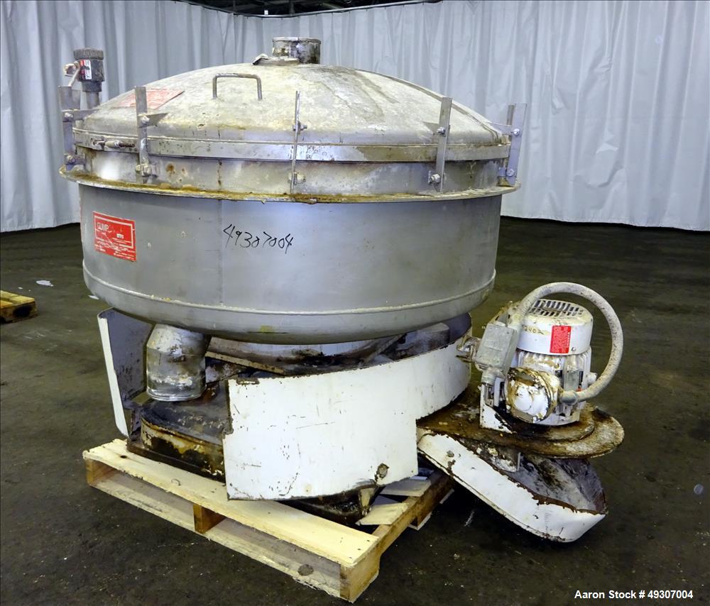 Used Gump Pneumatic Inline Screener, Model CP-43, 304 Stainless Steel.