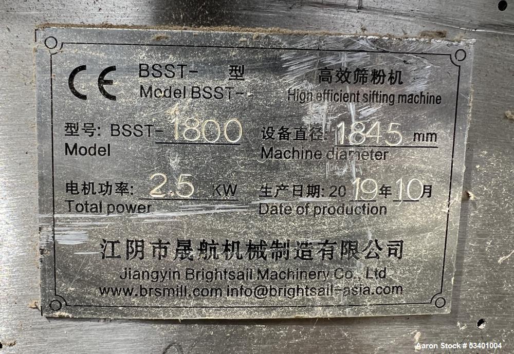 Brightsail Machinery 72" Sifter, Model BSST-1800
