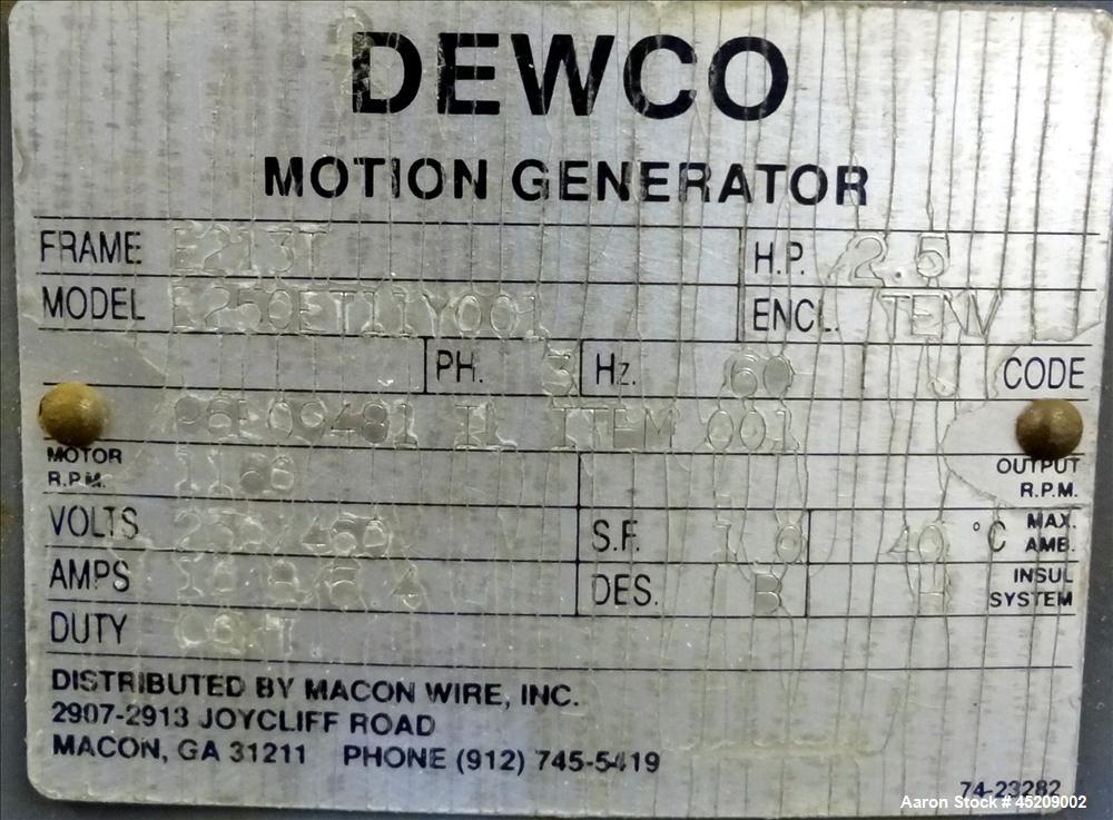 Used Stainless Steel Rebuilt Dewco Screener