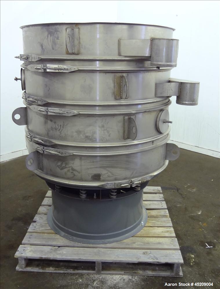 Used Stainless Steel Rebuilt Dewco Screener, 48" Diameter