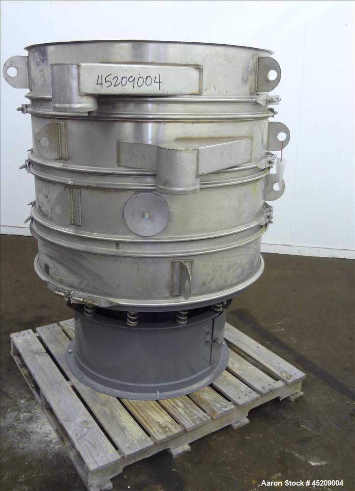 Used Stainless Steel Rebuilt Dewco Screener, 48" Diameter