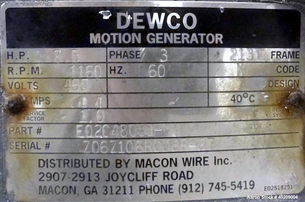 Used Stainless Steel Rebuilt Dewco Screener, 48" Diameter