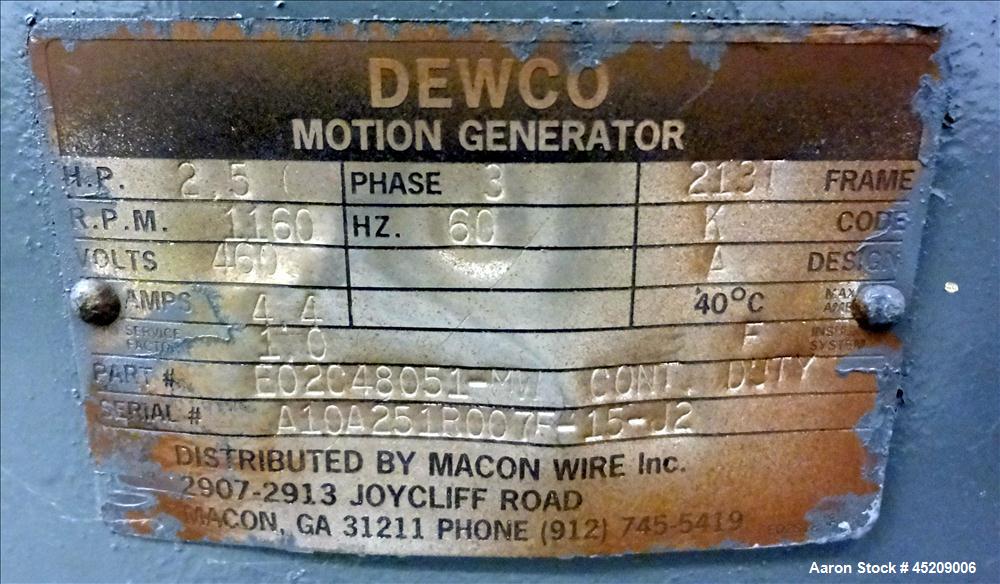 Used Stainless Steel Rebuilt Dewco Screener