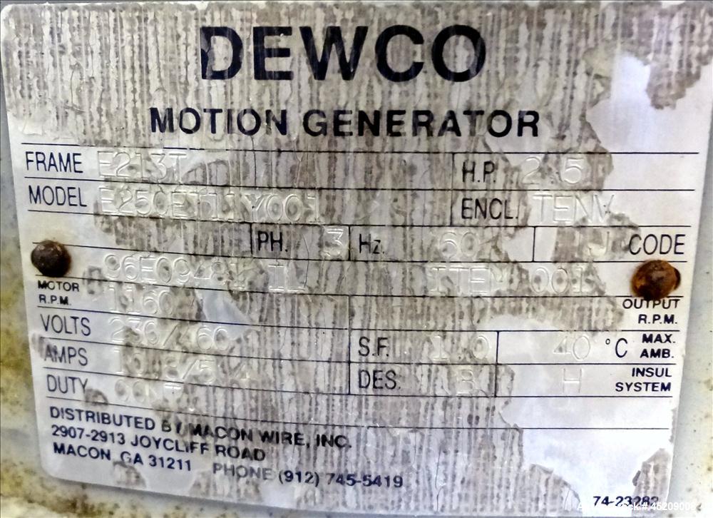 Used Stainless Steel Dewco Screener