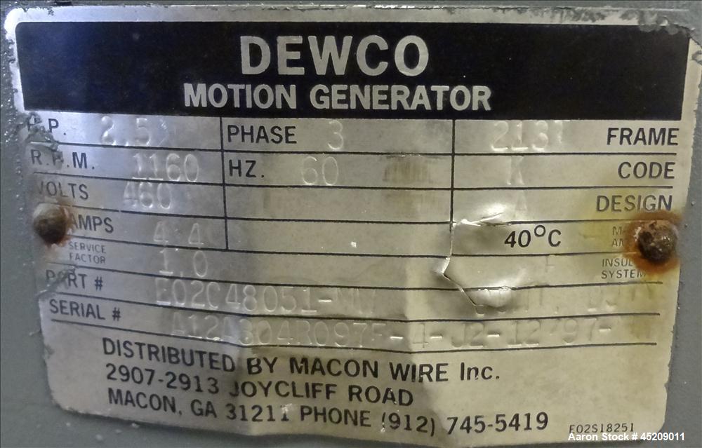 Used Stainless Steel Rebuilt Dewco Screener
