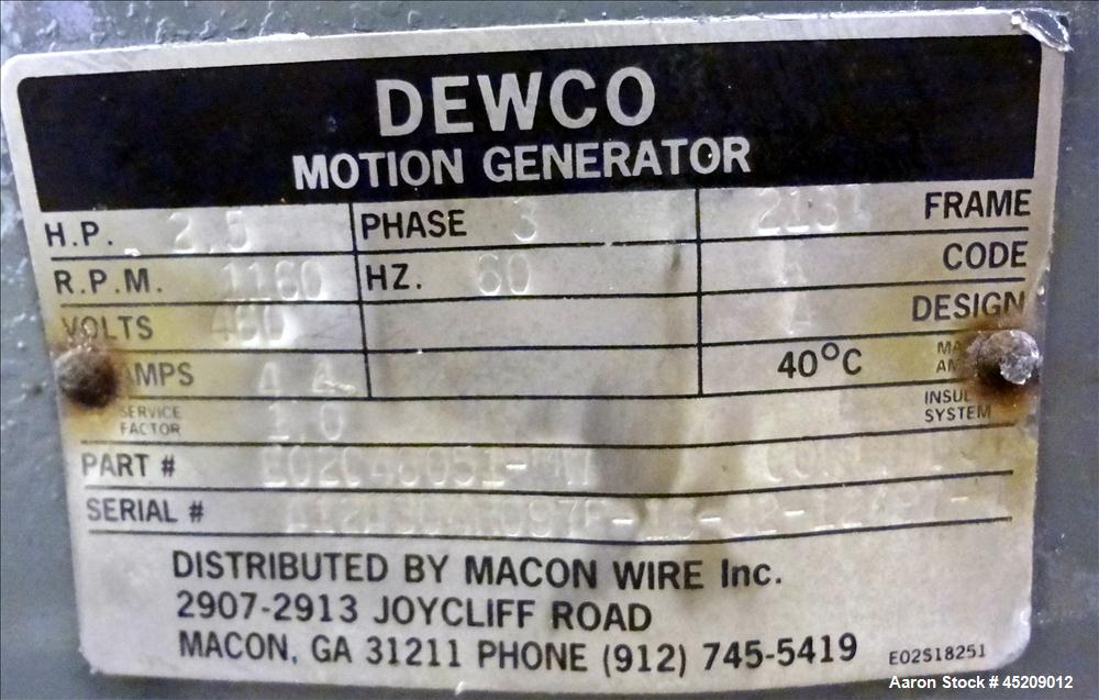 Used Stainless Steel Dewco Screener