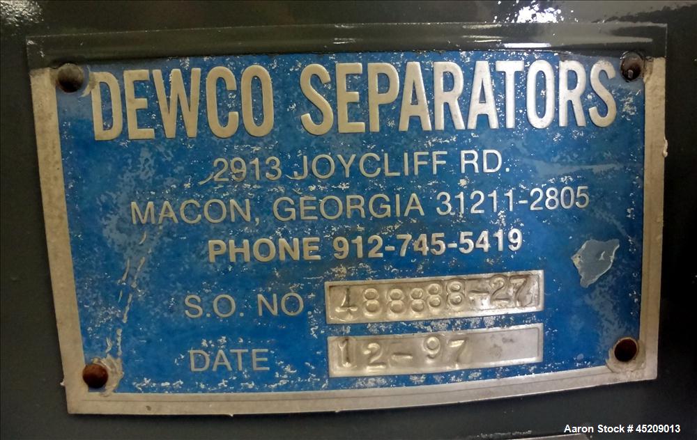 Used Stainless Steel Rebuilt Dewco Screener