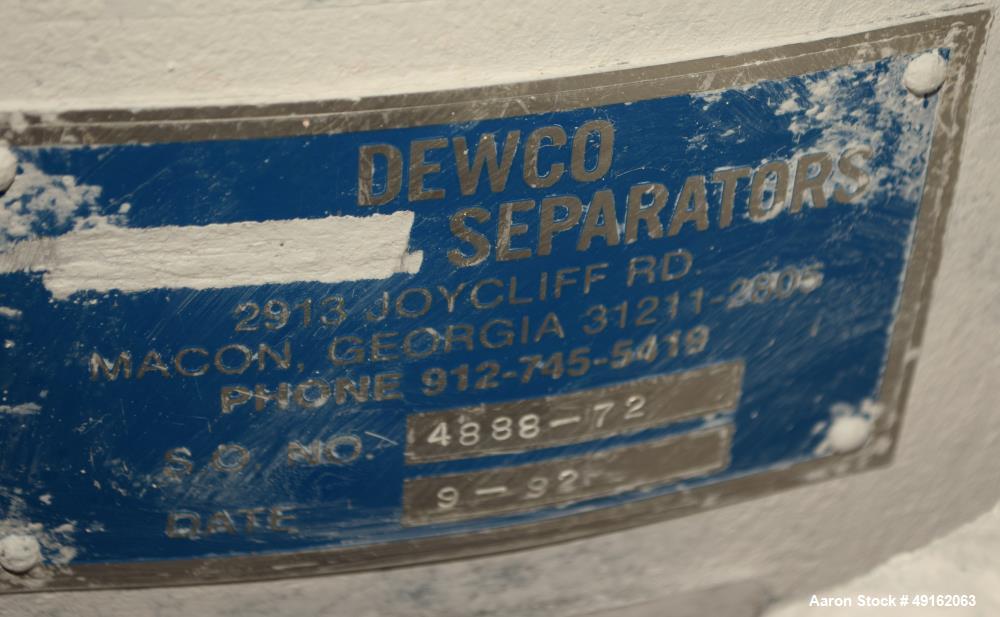 Used- Dewco 48" Diameter Stainless Steel Vibratory Screener