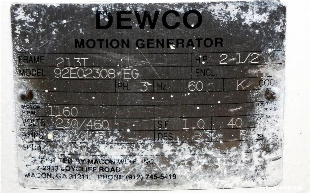 Used- Dewco 48" Diameter Vibratory Screener, 304 Stainless Steel.