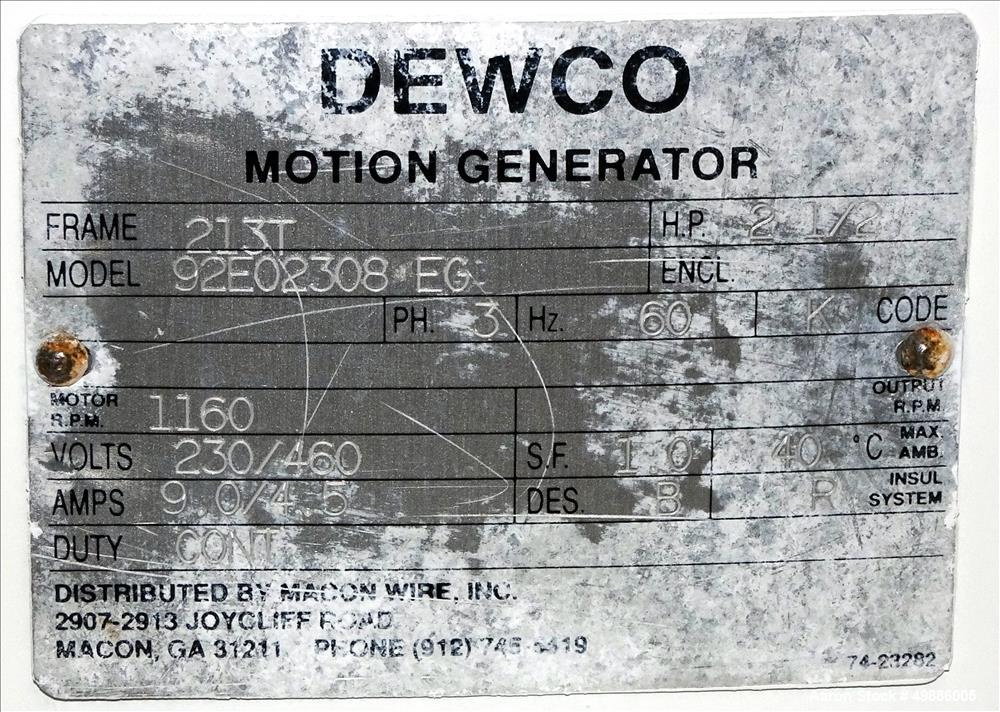 Used-Dewco 48" Diameter Vibratory Screener