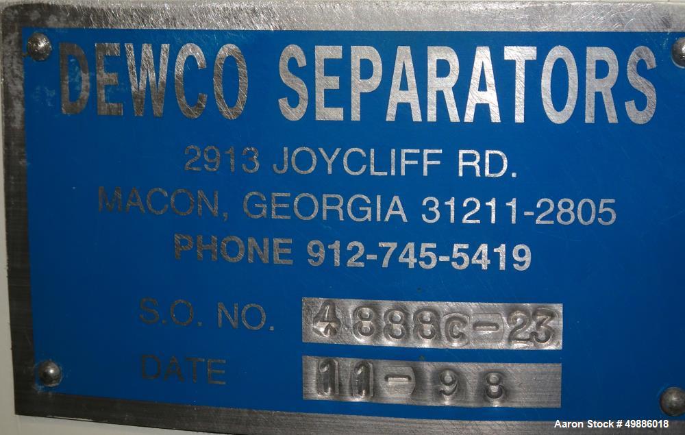 Used Dewco 48" Diameter Vibratory Screener