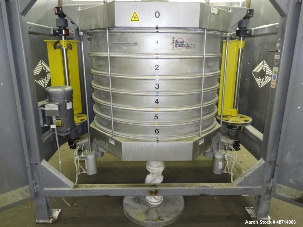 Used- Great Western Manufacturing QA Series In-Line Sifter, Model QA46, 304 Stai