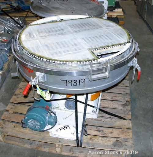 Used Stainless Steel Gump Pneumatic Inline Screener, Model CP-32
