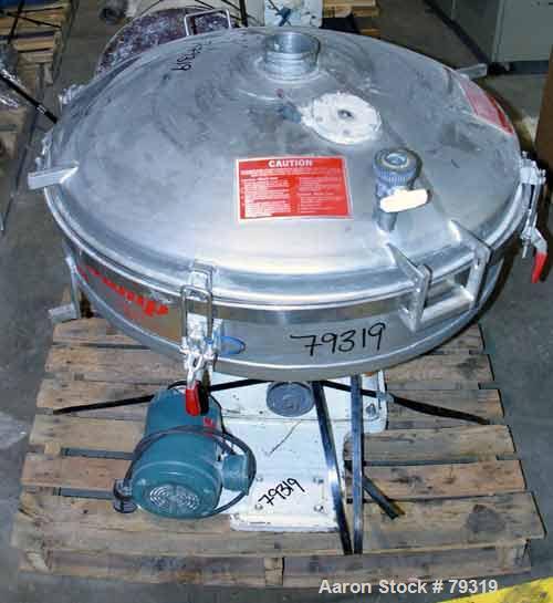 Used Stainless Steel Gump Pneumatic Inline Screener, Model CP-32