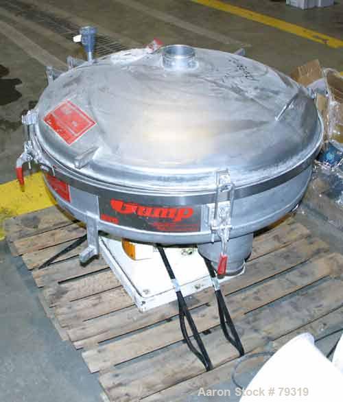 Used Stainless Steel Gump Pneumatic Inline Screener, Model CP-32