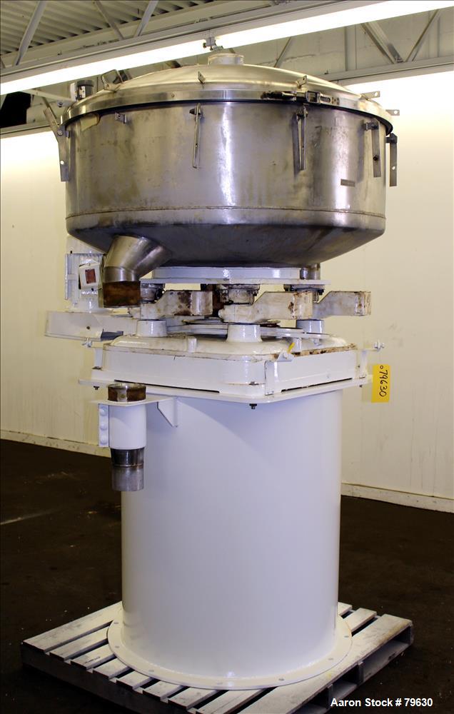 Used: Stainless Steel Gump Pneumatic Inline Screener, Model CP-43