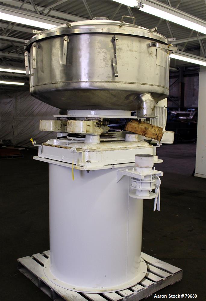 Used: Stainless Steel Gump Pneumatic Inline Screener, Model CP-43