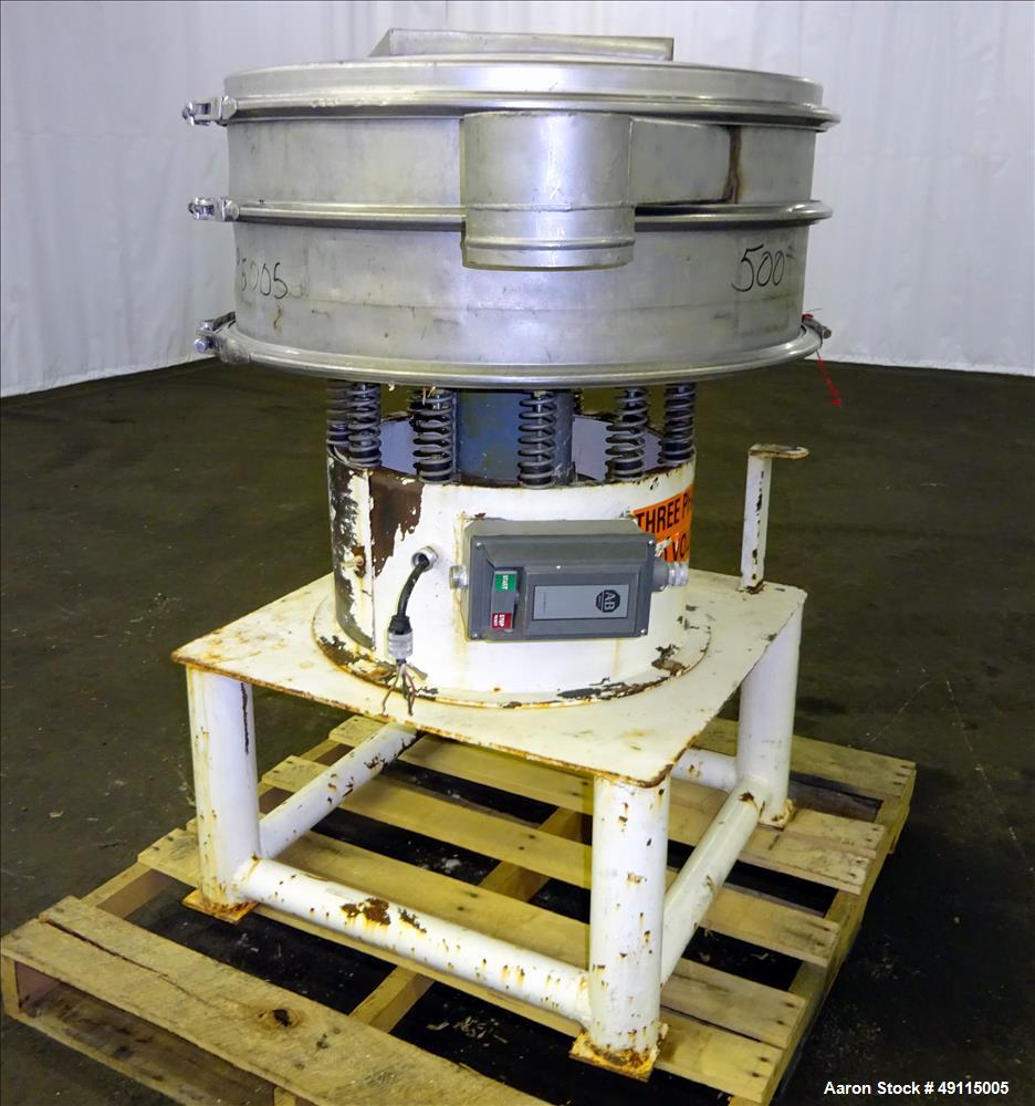 Used- Gump Vibratory Screener, Model CV-301, 30" Diameter