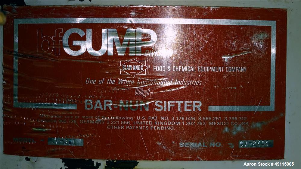 Used Gump Vibratory Screener, Model CV-301, 30" Diameter
