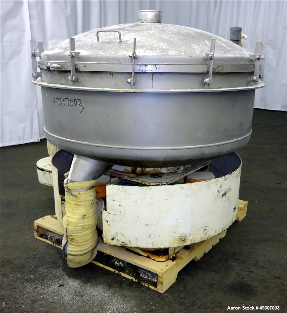 Used Gump Pneumatic Inline Screener, Model CP-43, 304 Stainless Steel.